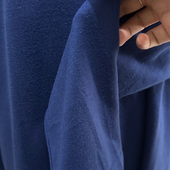 241 Mario Serrani Italy | NWT Navy V-Neck Henley Long Sleeve Top (Size XL) -soft - Picture 6 of 14